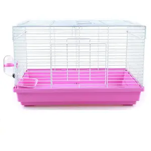 Fabrika fiyat çatı tipi Mini Hamster taşıyıcı kafesleri Pet House Hamster için küçük hayvan