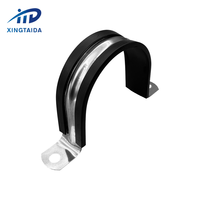 Usine Vente Chaude En Caoutchouc Rembourré 304 En Acier Inoxydable 57MM Tuyau En Métal Câble Clip Pince pour Tuyau De Tube D'eau