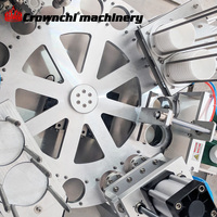 Machine de remplissage et de scellage automatique pneumatique rotative pour gobelets, pots et canettes de miel, crème glacée, yaourt, gelée et boissons, avec impression jet d'encre