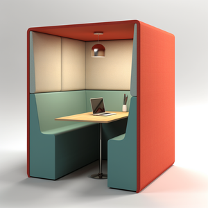 Réunion pour quatre personnes panneau mural insonorisé bureau d'enregistrement mobile silence téléphone cabine acoustique - Product Image 1