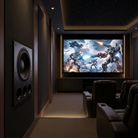Solution de système de cinéma incluant des enceintes / amplificateurs de puissance / caissons de basses. Personnalisation de Cinéma Haut de Gamme Professionnelle.