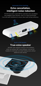 Cámara de Videoconferencia 4K con IA y Seguimiento Automático de Rostro y Voz, 94 °   Gran angular, micrófono integrado, USB Plug & Play - Product Image 6