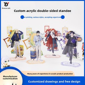 Letrero de acrílico personalizado de doble inserción, decoración de escritorio con forma de figura, juguete agitador transparente, decoración DIY con temática de anime, China - Product Image 2