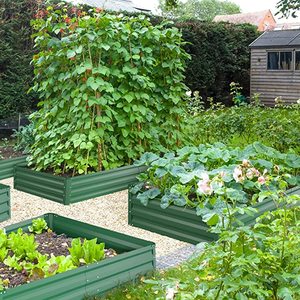 New 120*90*30cm Galvanized Raised Garden Bed Metal Elevated <b>Planter</b> Box Kit for <b>Vegetables</b> Flowers Herbs - Product Image 4