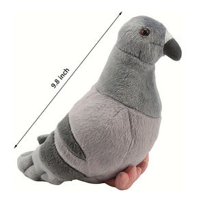 8549 Nouveau style personnalisé, jouets en peluche 3D réalistes et mignons, pigeons gris en peluche, jouets doux en forme de colombe, cadeaux de Noël et d'anniversaire pour enfant - Product Image 3