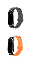Bracelet de montre magnétique en silicone, fermoir tête bicolore, souple et durable, étanche, Xiaomi Xiao Mi, bracelet de montre intelligente 8 pour homme et femme