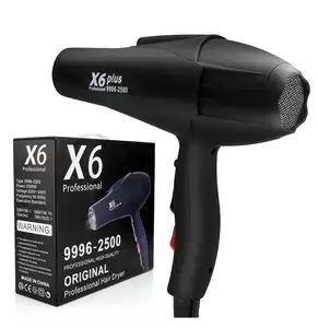 X6 Resuxi Profesional 2500W Salon Pemangkas Rambut, Pengering Rambut Ion Negatif 31 M/s Listrik Udara Panas dan Dingin