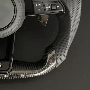 Volant en fibre de carbone personnalisé pour Audi <span class=keywords><strong>RS</strong></span> A1 A3 A4L A5 A6L <span class=keywords><strong>Q3</strong></span> Q5 Q7 A7 Q2 <span class=keywords><strong>Q3</strong></span> S4 S5 S7 8V B8 C7 2007-2021 Accessoires - Product Image 4