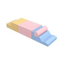 Ensemble de jeu d'escalade souple pour enfants avec toboggan, blocs de mousse d'entraînement sensoriel et marches d'équilibre pour la maternelle et la garderie, compatible OEM et ODM