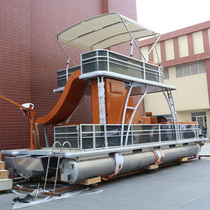 2025年豪華ヨットレジャーパーティーポンツーンボート水上タクシー溶接アルミ釣りスポーツ用 - Product Image 6