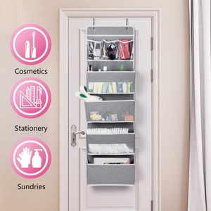 Armoire de <span class=keywords><strong>rangement</strong></span> pour bébé, organisateur de penderie, armoire de <span class=keywords><strong>rangement</strong></span> avec 4 grandes pochettes et 3 petites pochettes en PVC pour cosmétiques, <span class=keywords><strong>jouets</strong></span>, crèche - Product Image 3