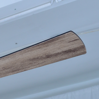 Ventilateur de plafond DC Eco Style de 54 pouces avec commande murale, 3 pales en MDF, blanc