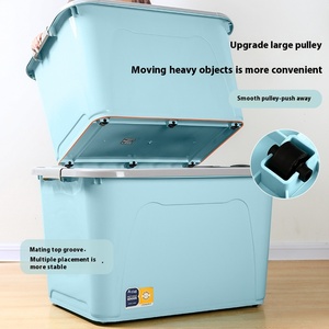 BW6602 tasarım toptan ekstra büyük yorgan oyuncak saklama kutusu kalınlaşmış plastik organizatör 35L kapasiteli çok fonksiyonlu katlanır 10kg - Product Image 3