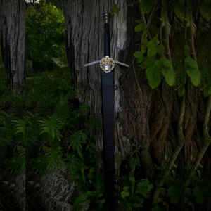 Réplique de l'épée de Geralt de The Witcher 3, lame en acier avec fourreau, fabrication artisanale, pointe de lance droite, qualité industrielle - Product Image 5