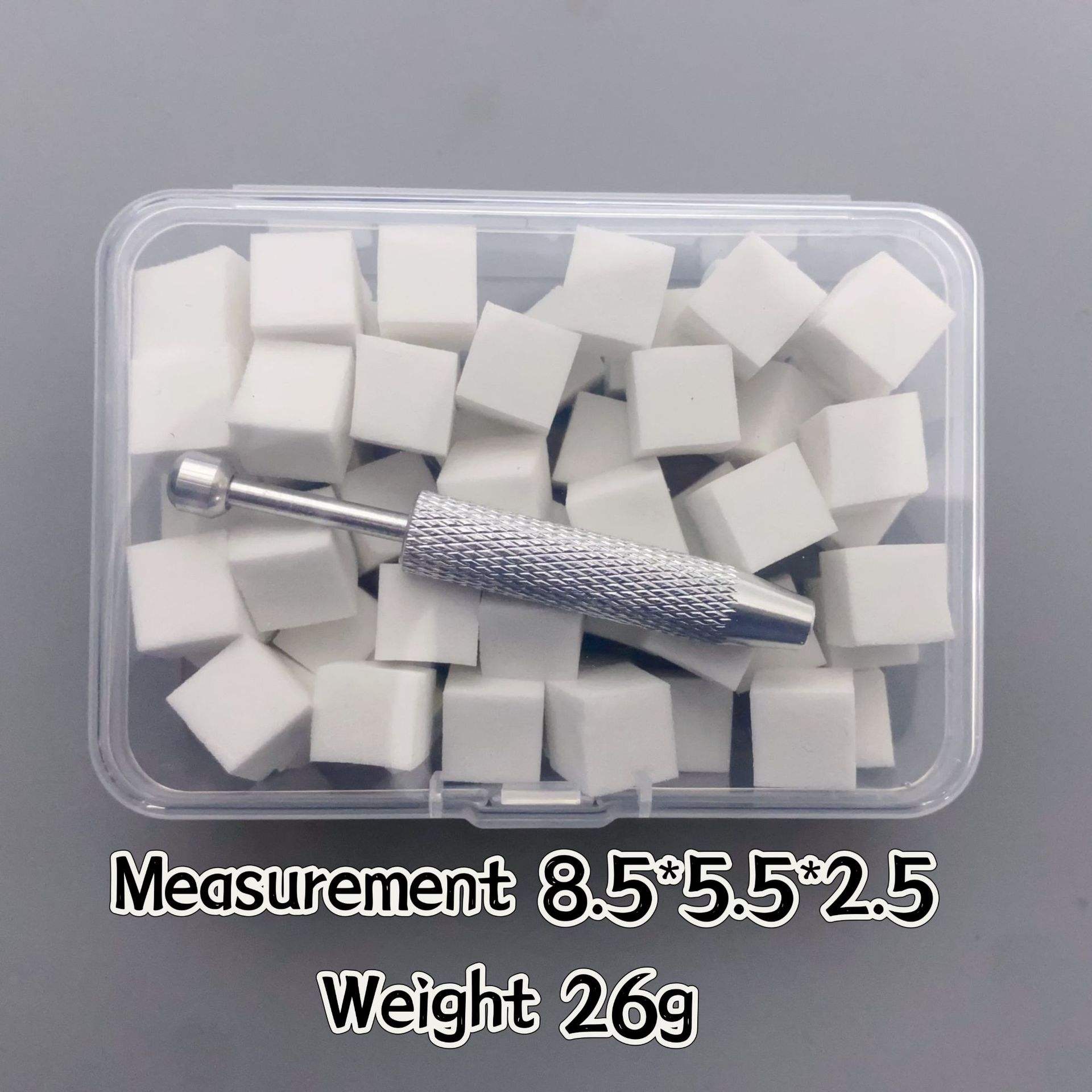 1cm pat coton 50 capsules/blanc-avec stylo