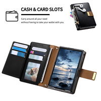 Nouvelle coque de téléphone antichoc Minibook Fatctory pour iPhone Duo Duo Fold, accessoires mobiles en gros, étui avec poches magnétiques pour cartes
