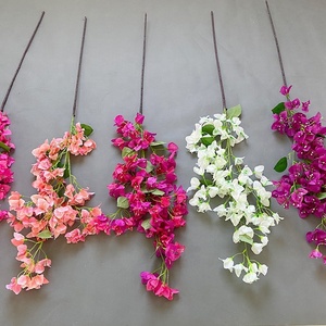 ISEVIAN decorazione di nozze fiore rosa scuro seta <span class=keywords><strong>Bougainvillea</strong></span> artificiale - Product Image 3