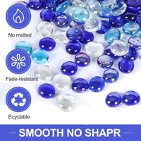 Perles de verre de feu lustre rouge de haute qualité 17*19mm galet de verre coloré rond et plat