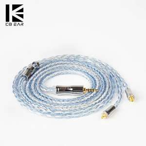 KBEAR Câble d'écouteurs de mise à niveau plaqué argent 24 Core 4N avec connecteur d'écouteurs MMCX/2PIN/QDC/<span class=keywords><strong>TFZ</strong></span> pour casque TRI I3 IEM - Product Image 1