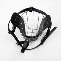 Muselière réglable en acier inoxydable pour chien, couvre-menton en maille métallique respirante pour grands chiens, anti-morsure, accessoires pour animaux de compagnie