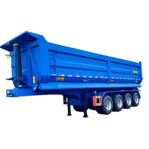 Semirremolque Volquete Trasero en Forma de U de Acero de 3 Ejes y 30-80 Toneladas en Venta - Product Image 4