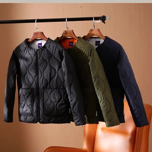 Giacca europea e americana per il tempo libero amekaji <span class=keywords><strong>senza</strong></span> colletto <span class=keywords><strong>cappotto</strong></span> imbottito in cotone versatile <span class=keywords><strong>cappotto</strong></span> di abbigliamento da lavoro funzionale alla moda retrò - Product Image 2