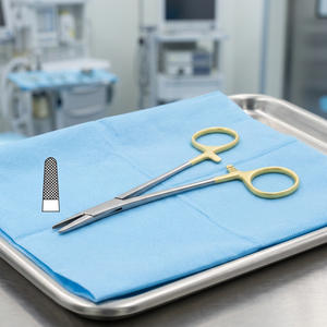 Pinza Hemostática Quirúrgica OEM Six Flowers/TC con Mordazas Texturizadas, Instrumento Manual de Acero Inoxidable Clase I CE - Product Image 2