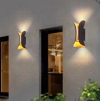 Lampe murale d'extérieur de café moderne éclairage extérieur étanche lumière haut et bas 6W 9W 16W applique murale extérieure