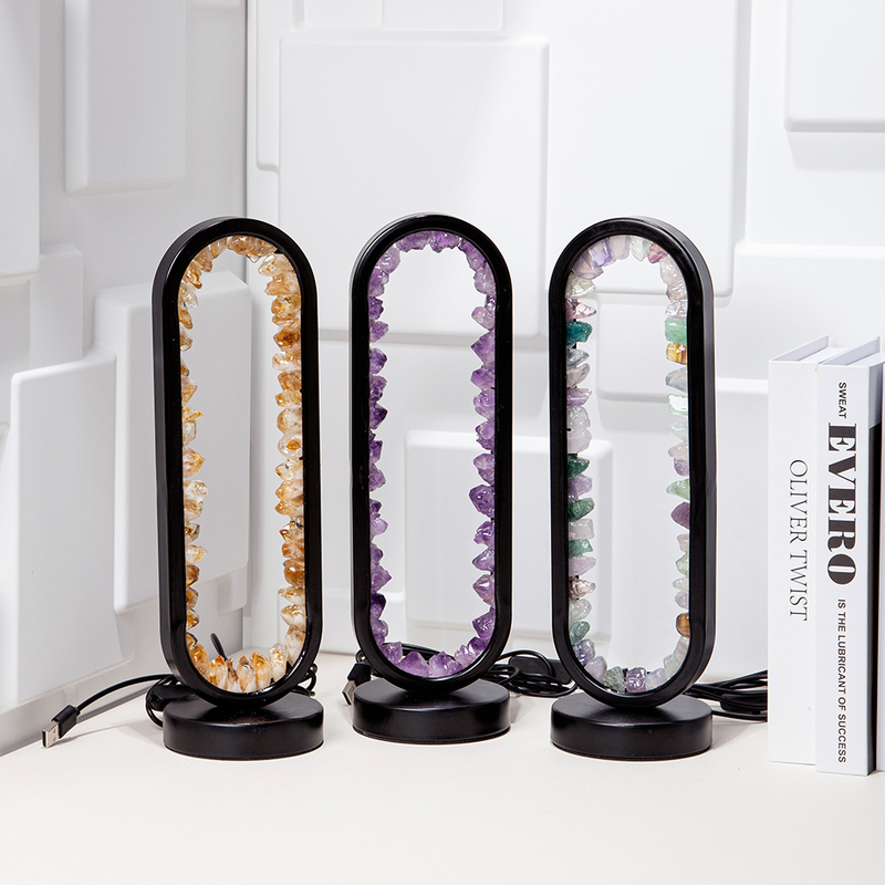 Crystal Moon Suncatcher Hanging Healing Natural