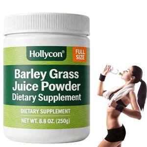 Poudre de jus d'herbe d'orge en marque privée OEM, complément alimentaire, poudre végétale biologique végétalienne, soutient la santé cardiaque - Product Image 1