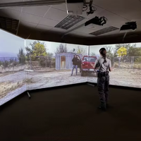 Grand écran intérieur chasse tir Projection 6in1 jeux Machine cible simulateur extérieur champ de tir
