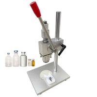 Machine de bouchage manuelle de bouteilles de bureau pour bouchons en aluminium ou en aluminium plastique