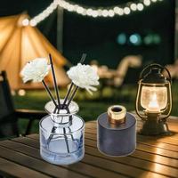 Bouteille en verre de luxe pour diffuseur de parfum en gros 50ml 100ml 120ml 150ml, bouteille en verre pour diffuseur d'aromathérapie