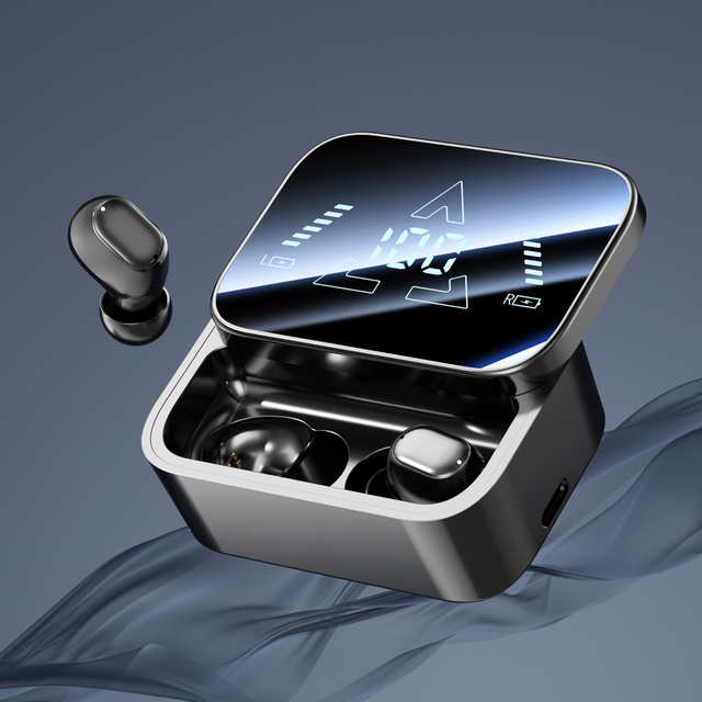 TWS Earbuds BT 5.4 Wireless In-Ear Earphones Active Noise Cancellation (ANC) Digital Display IPX5 Waterproof Type-C Charging OEM