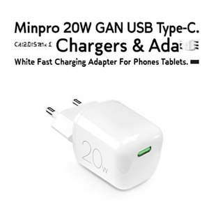 Caricabatterie USB <b>Type</b>-<b>C</b> MINIPRO 20W GaN White PUFCMTCUSBC20WGWHI - Product Image 2