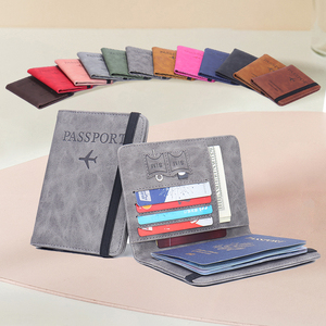 Porta pasaporte Roxo De lujo con estampado, Tarjetero pequeño De Cuero, Porta tarjetas - Product Image 3