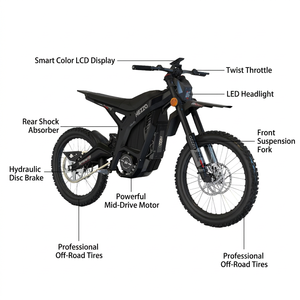 Moto tout-terrain électrique 72V 13000W 400NM, moto tout-terrain 72V 40Ah pour adultes, haute vitesse, motocross électrique, <span class=keywords><strong>livraison</strong></span> <span class=keywords><strong>gratuite</strong></span> au Royaume-Uni - Product Image 3