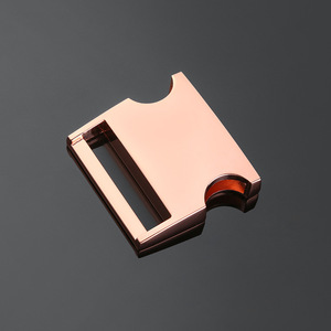 Hebilla de liberación lateral de 38 mm de aleación resistente para bolsos y cinturones, color plateado y oro rosa - Product Image 3