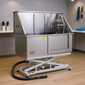 Vevor Bañera Eléctrica para Peluquería Canina de 50 Pulgadas, Acero Inoxidable con Filtro de Agua, Producto de Limpieza para Mascotas en Interiores - Product Image 2