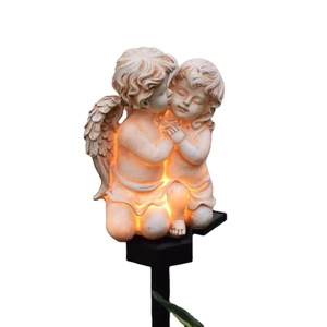 Resina <span class=keywords><strong>Angel</strong></span> Figure Solar Light Stake com LED High CRI 90 Estilo Europeu para Jardim Quintal e Decoração do Pátio - Product Image 2
