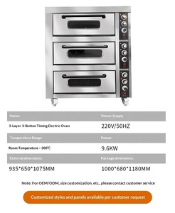 Horno Industrial <span class=keywords><strong>de</strong></span> Gran Tamaño, <span class=keywords><strong>de</strong></span> Acero Inoxidable, Doble <span class=keywords><strong>Potencia</strong></span> (Gas y Eléctrico), para Hornear Pan y Pasteles en Grandes Cantidades, Equipo <span class=keywords><strong>de</strong></span> Procesamiento <span class=keywords><strong>de</strong></span> Alimentos - Product Image 4
