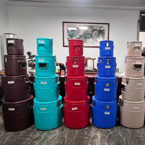 Ensemble de 4 chauffe-plats cylindriques isolés de qualité supérieure pour <span class=keywords><strong>la</strong></span> restauration en gros et les fournitures professionnelles de <span class=keywords><strong>cuisine</strong></span> hôtelière - Product Image 1