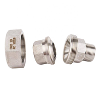 Raccord haute pression en acier inoxydable 304, fileté/soudé, haute qualité, durable, avec filetages intérieur/extérieur épaissis