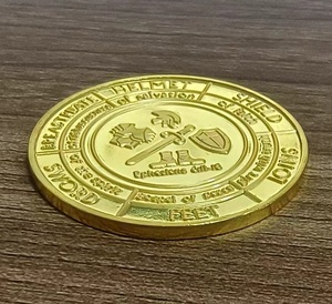 JinRui Xiang druckte benutzer definierte Emaille Metall antike Spiel Token Souvenir verwenden römische Sammler münze - Product Image 3