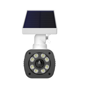 Luce solare della parete del corpo umano sensore telecamera di sorveglianza fittizia per il giardino di protezione di sicurezza faretto luce della macchina fotografica - Product Image 1
