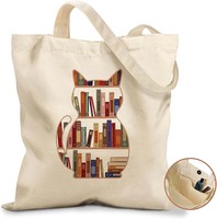 Sac fourre-tout en toile vierge imprimable, réutilisable et lavable, idéal pour la peinture DIY et l'emballage de cadeaux personnalisés