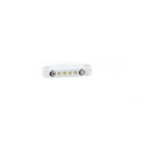 Connecteur magnétique femelle POGO PIN 4 broches 2,54 mm à connexion directe d'usine, avec pattes, broches droites, blanc