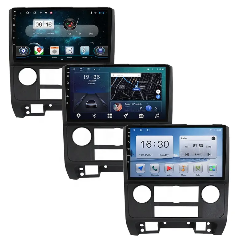 Android auto reproductor estéreo para Ford Escape 2007-2012 coche Multimedia soporte de Video Carplay DVR BT