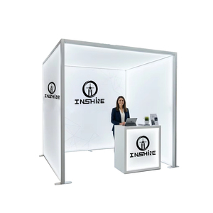 Caja de Luz LED Modular de Aluminio de Doble Cara Personalizable y Fácil de Instalar 3x3 para Exposiciones, Ferias Comerciales, Fondo de Stand 3x2 10x10 - Product Image 1