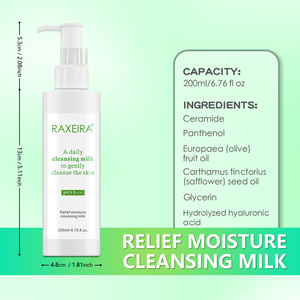 Crème hydratante personnalisée avec logo pour hommes et femmes, <span class=keywords><strong>nettoyant</strong></span> <span class=keywords><strong>visage</strong></span> <span class=keywords><strong>bio</strong></span> végétalien, <span class=keywords><strong>lait</strong></span> <span class=keywords><strong>nettoyant</strong></span> hydratant en profondeur - Product Image 6